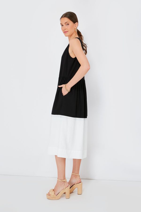 Black and White Dylan Dress Hot on Sale