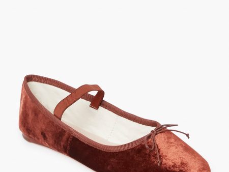 Spice Velvet Leonie Flats Hot on Sale