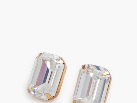 Crystal Antique Gold Shiloh Stud Earrings Online now