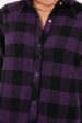 Aubergine Check Parker Shacket Sale