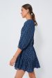 Spagliato Floral Blue Mini Mitte Dress For Cheap