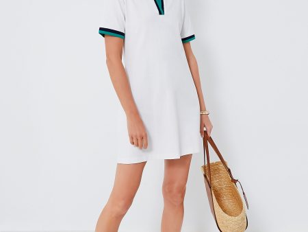 White Hutton Polo Dress on Sale