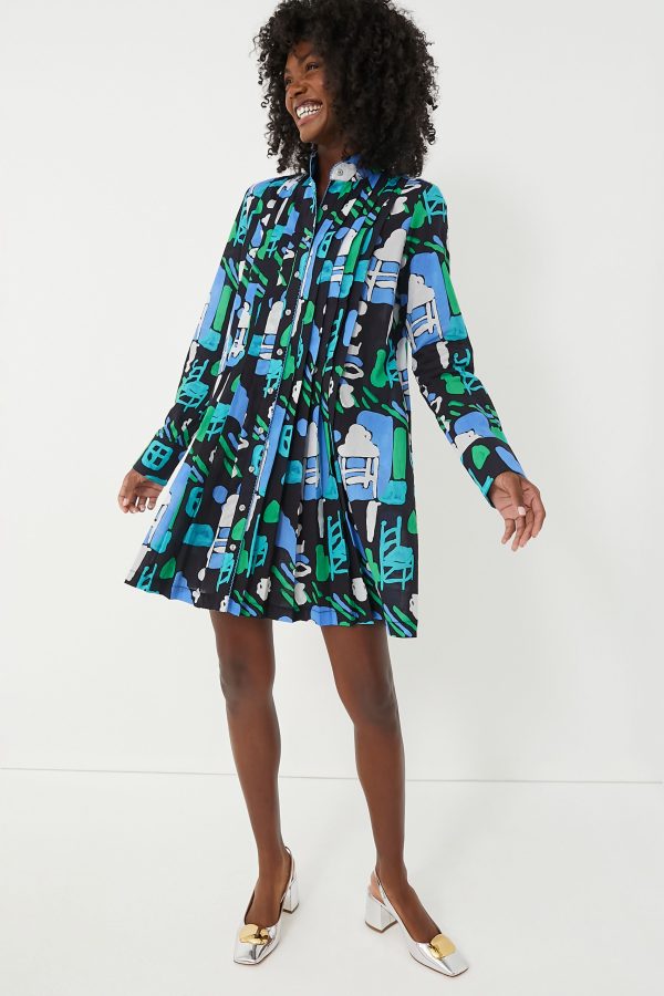 Arcilla Azul Print Cenote Dress Sale