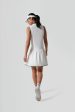 White and French Quarter Zip Emma Tennis Dress Supply