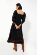 Black Autumn Smocking Cindy Dress For Sale