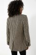 Black and Nude Houndstooth Kaia Blazer For Discount