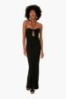 Black Bardot Maxi Dress Hot on Sale