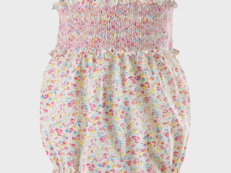 Floral Smocked Bubble For Discount