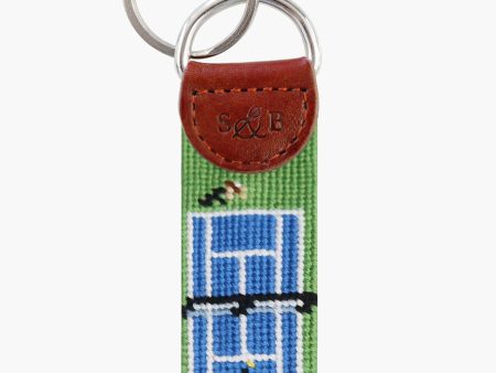 Tennis Overhead Needlepoint Key Fob Online