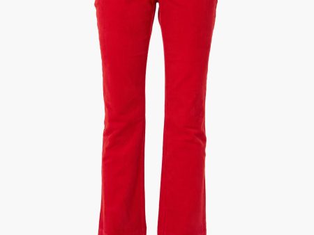 Red Corduroy Ashford Pants Hot on Sale