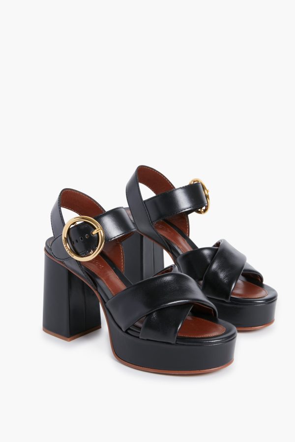 Black Lyna Heels For Discount