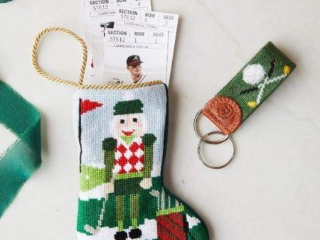 Christmas Birdie Golfing Nutcracker Mini Stocking Discount