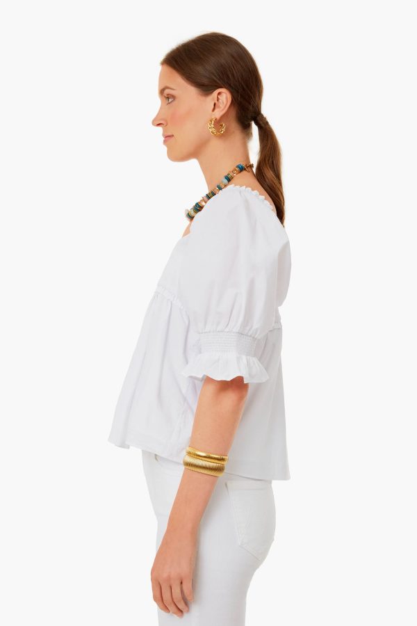 White Palmer Blouse Fashion