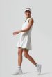 White and French Quarter Zip Emma Tennis Dress Supply