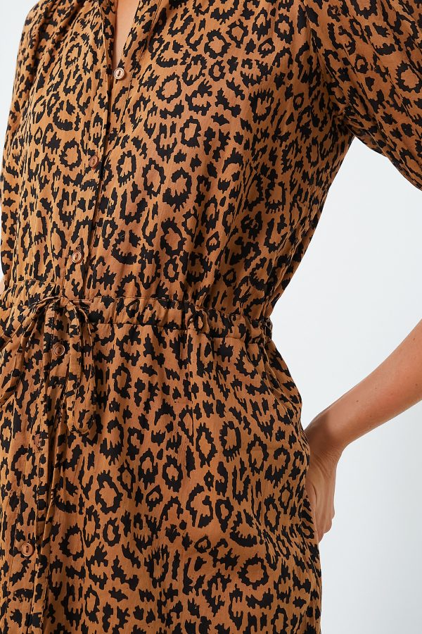 Vintage Leopard Organic Lucy Dress For Discount