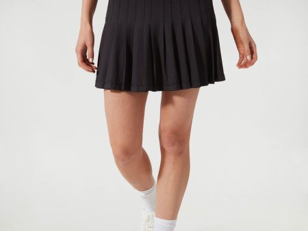 Black and White 15 Inch Williams Tennis Skirt Cheap