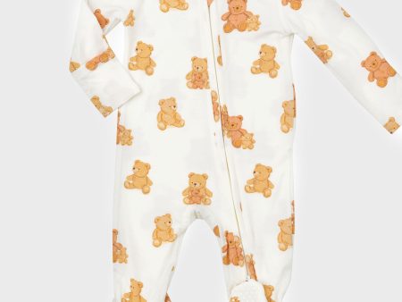 Teddy Bear Zipper Footie Supply