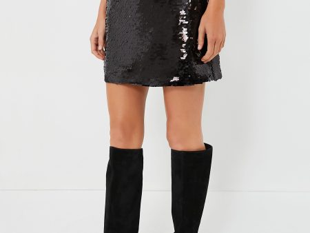 Black Zolla Sequin Skirt Cheap