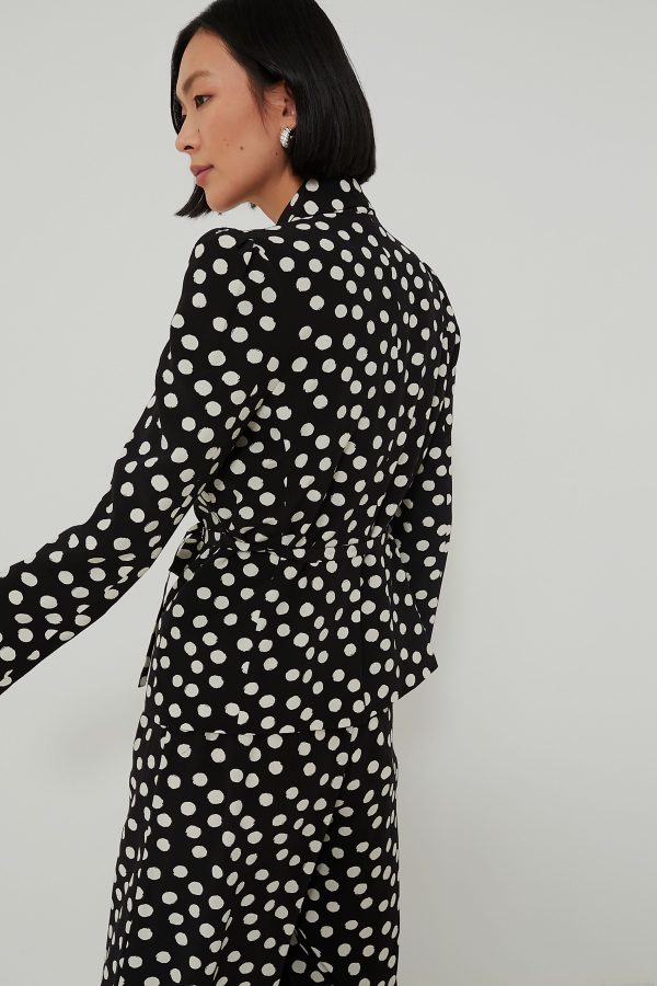 Painterly Dots Black Paris Jacket Discount