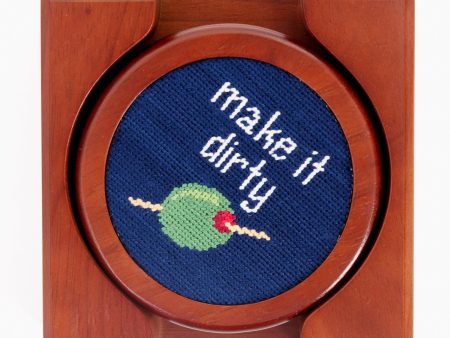 Cocktail Orders Needlepoint Coaster Set Online Hot Sale