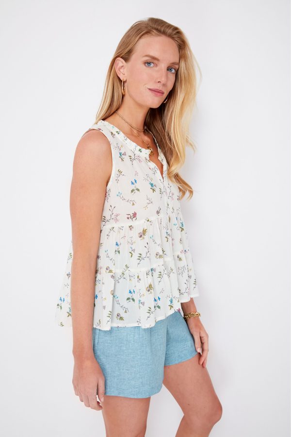 First Blooms Sleeveless Salty Paloma Top Hot on Sale