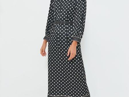 Black Polka Dot Faven Dress Online Sale