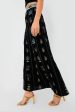 Black Camille Agra Embroidered Skirt Sale