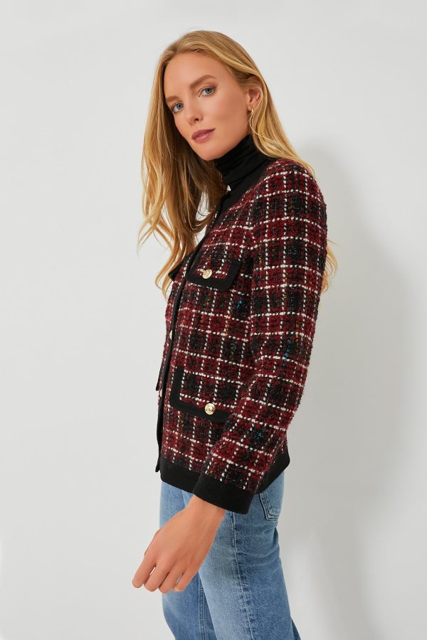 Cherry Plaid Lydia Jacket Hot on Sale