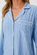 Blue Ivory Gisele Printed The Tencel Modal Long PJ Set For Cheap