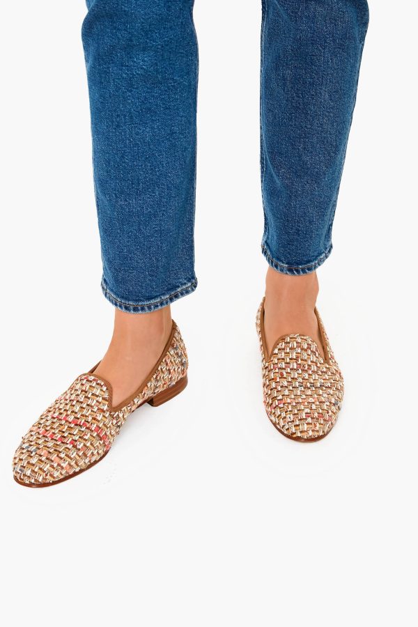 Tan Confetti Loafers Hot on Sale