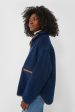 Navy Rhodes Shearling Quarter Zip Online