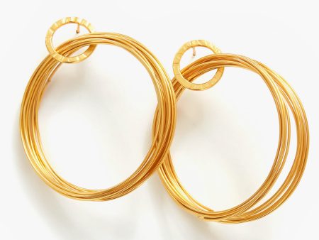 Gold Wire Hoop Earrings Sale