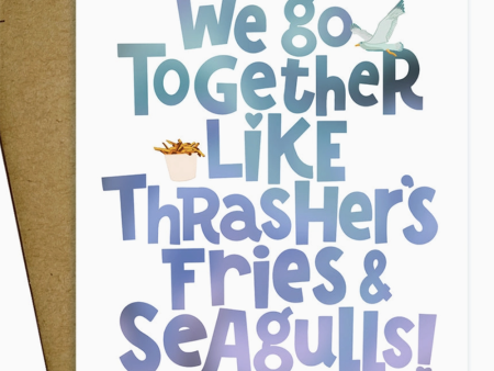 MM Single Valentine s Day Card - Thrasher s Fries + Seagulls Online now