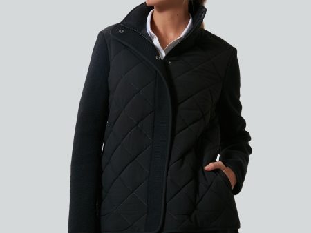 Black Quilted Evonne Jacket Online Sale