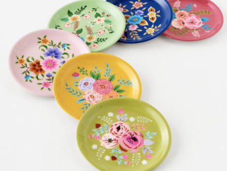 SIDEWALK SALE ITEM - Hand Painted Floral Plate Cheap