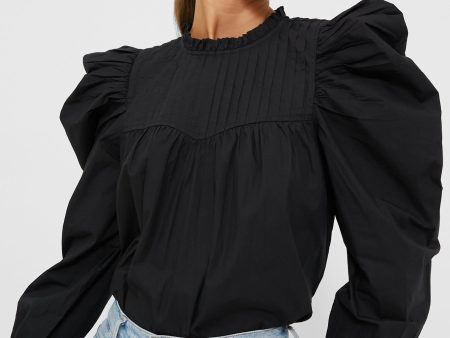 Black Irina Blouse For Cheap