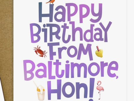 MM Single Birthday Card - From Baltimore Online