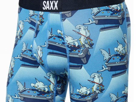 SIDEWALK SALE ITEM - Ultra Boxer Brief - Pool Sharks   Blue Fashion