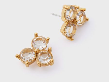 Crystal Antique Gold Livia Earrings Discount