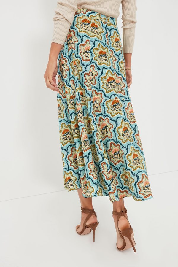 Tea Time Flower Tucker Skirt on Sale