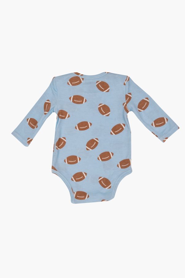 Blue Football Lap Shoulder Bodysuit 18-24M Online