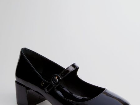 Black Patent Blair Block Pumps For Cheap