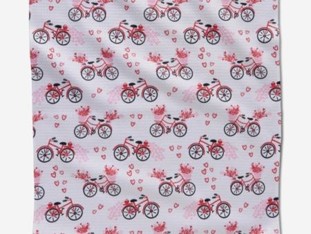 Geometry Kitchen Tea Towel - Love Bikes Online Sale