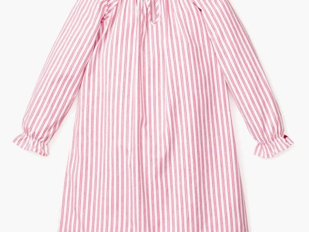 Kids Antique Red Ticking Delphine Nightgown Sale