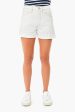 Ecru High Rise Cuff Short Fashion