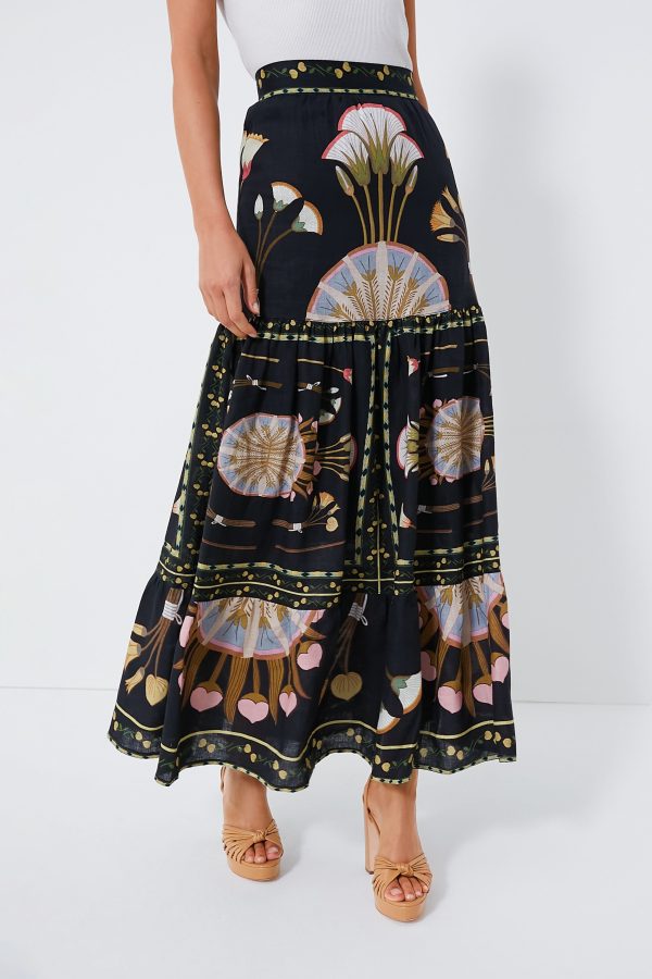 Black Cassia Skirt Hot on Sale