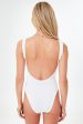 White Classic Square Neck One Piece Online