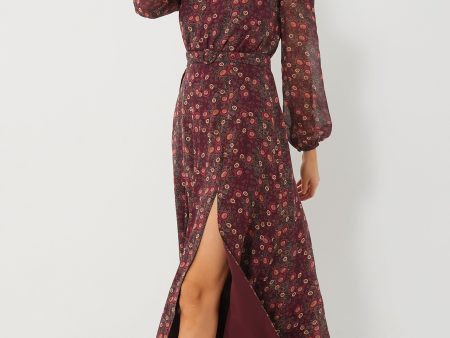 Akina Wine Jacqui B Dress Discount