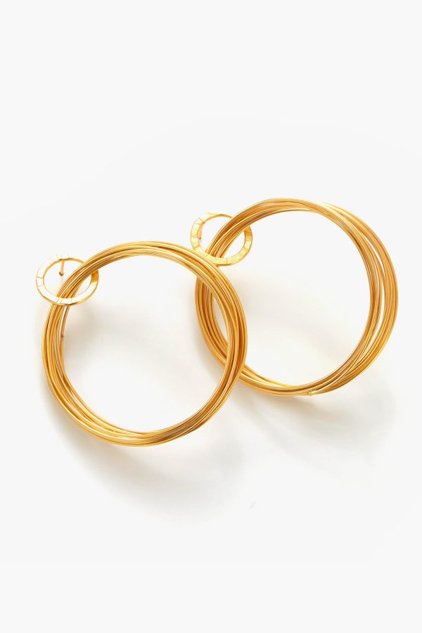 Gold Wire Hoop Earrings Sale