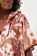 Sunset Chintz Terrycloth Coverup For Sale